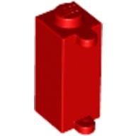 Lego kostka (kostička) 1x1x2 držák oken, červená (358121, 4207299)